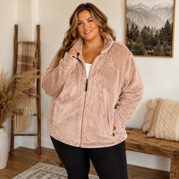 The North Face Jackets & Blazers - The North Face Osito Fleece Jacket Pink Full Zip Fuzzy Gorpcore Plus Size XXXL